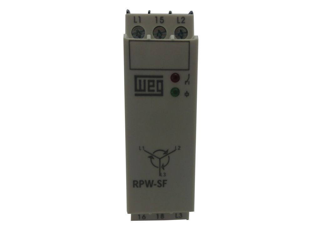 Relé Monitoramento Relé Monitoramento RMW17 para Sequência de Fase 208-480VCA 1NAF 50/60 Hz