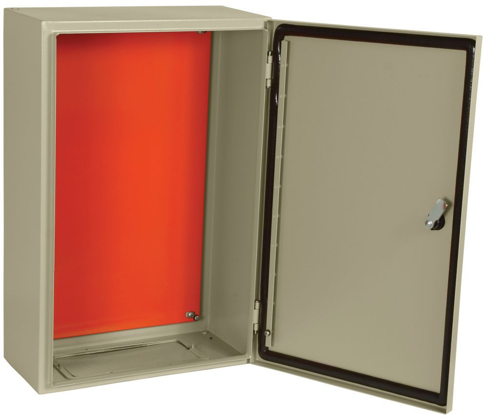 Quadro de Comando Metálico 600x500x200 mm com Flange Bege IP64