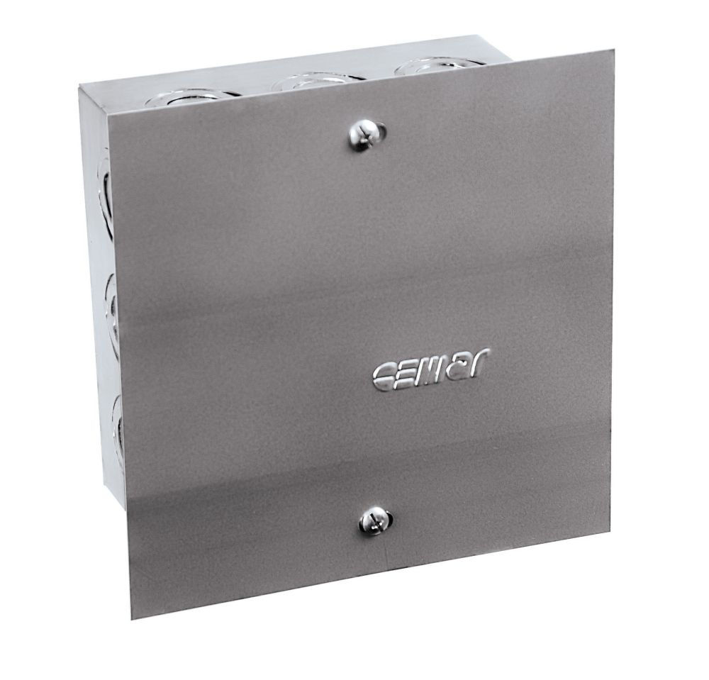 Caixa Passagem Embutir Ferro Galvanizado 102x102x82 mm Fixo