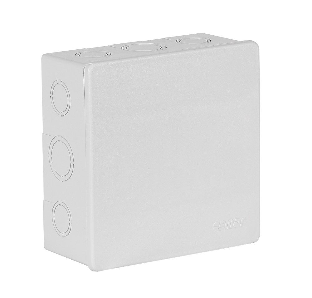 Caixa Passagem Sobrepor PVC 150x150x68 mm Cinza IP44