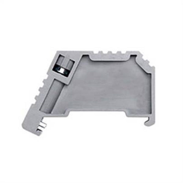 Poste Final Poliamida para Trilho 35 mm 9,50 mm Cinza