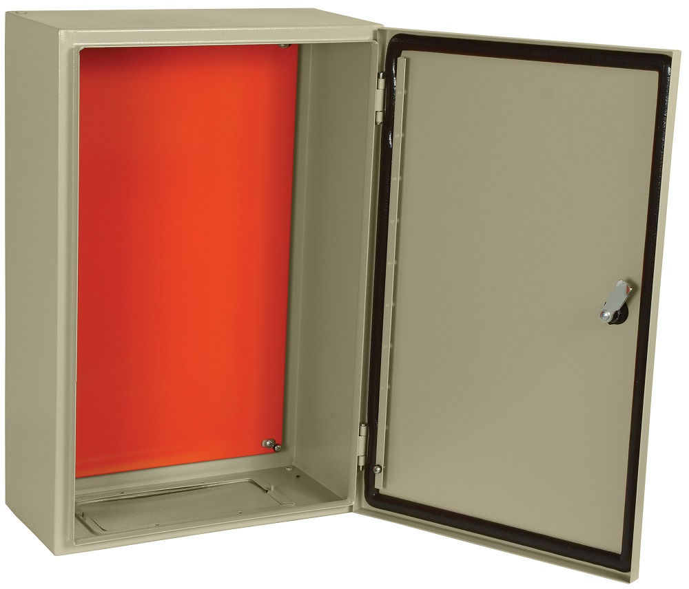 Quadro de Comando Metálico 600x400x200 mm com Flange Bege IP64