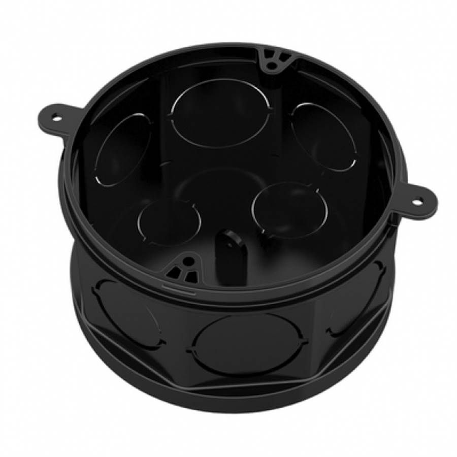 Caixa Derivação Embutir PVC 4x4 Octogonal Móvel Preta