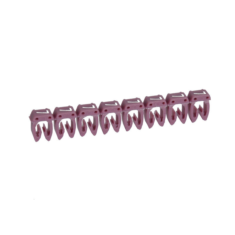 Marcador Identificador Anilha PVC Número 7 para Cabos 1,50-2,50 mm² Violeta NR10 CAB3