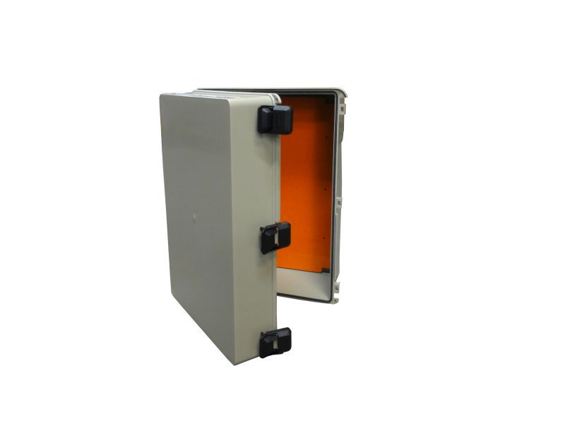 Quadro de Comando PVC 300x300x200 mm sem Flange Bege IP67 Porta Opaca