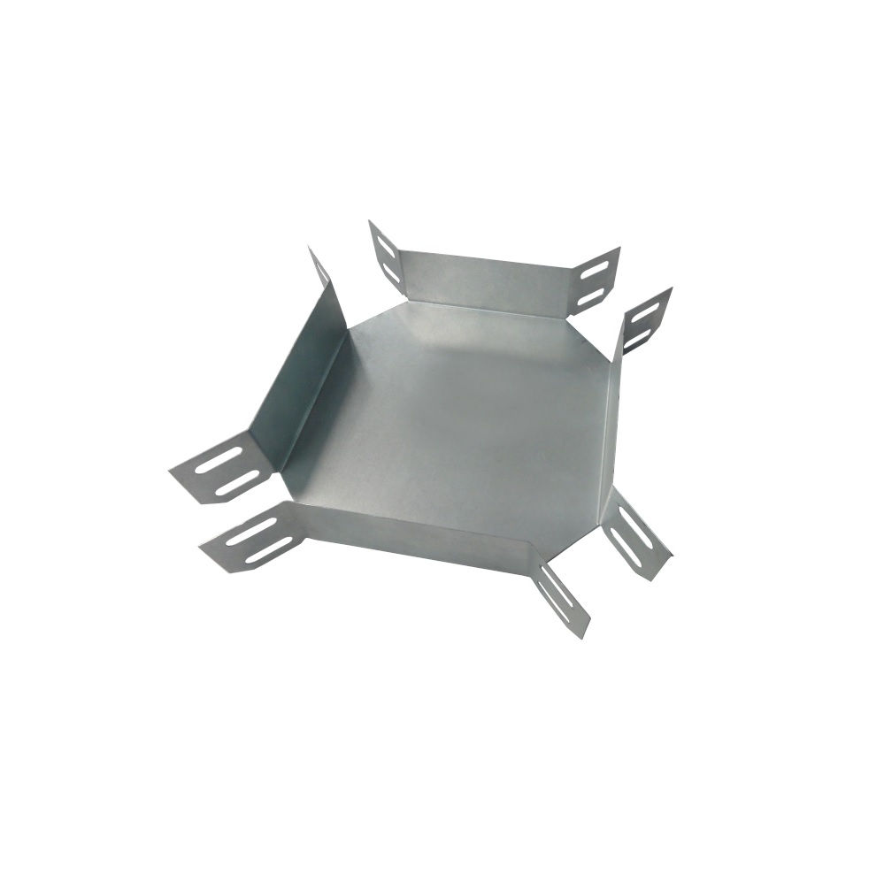 Cruzeta 90G Horizontal Lisa Galvanizada Eletrolítica para Eletrocalha 50x50 mm