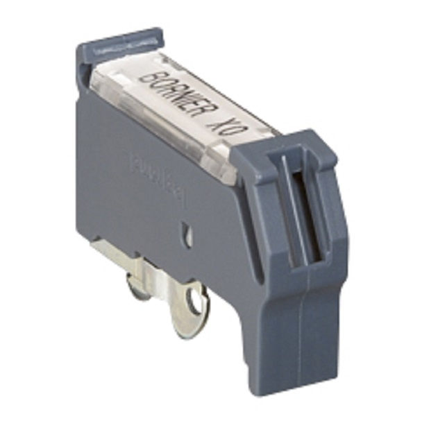 Poste Final Poliamida para Trilho 35 mm 12,00 mm Bege