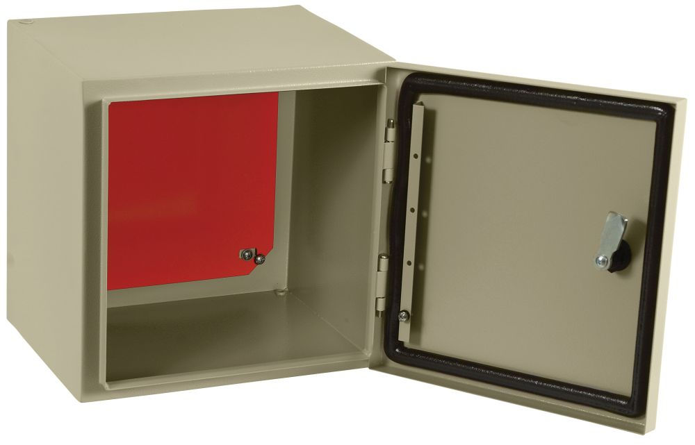 Quadro de Comando Metálico 600x600x250 mm sem Flange Bege IP54