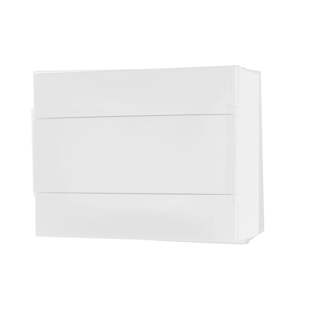 Quadro de Distribuição Quadro de Distribuição PVC Sobrepor 12 Disjuntores DIN sem Barramento sem Geral Branco Porta Opaca Protectbox