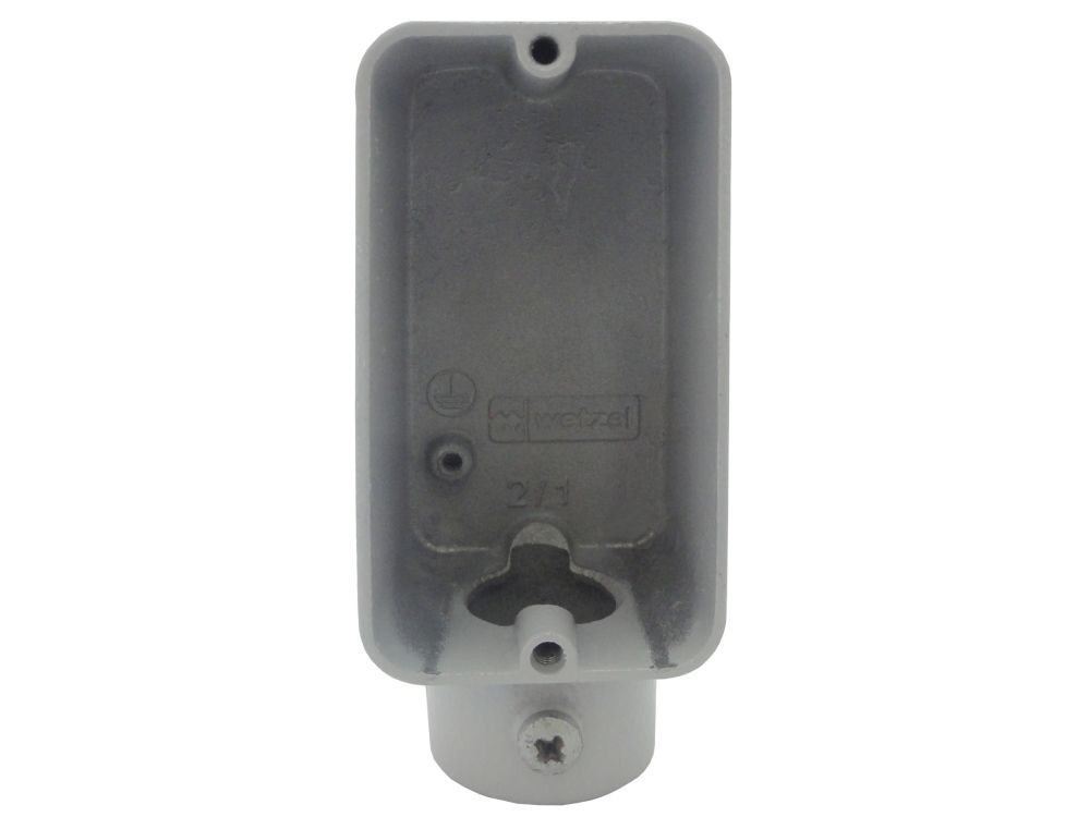 Condulete Alumínio Tipo ESR 3/4" sem Rosca sem Tampa sem Vedação Cinza