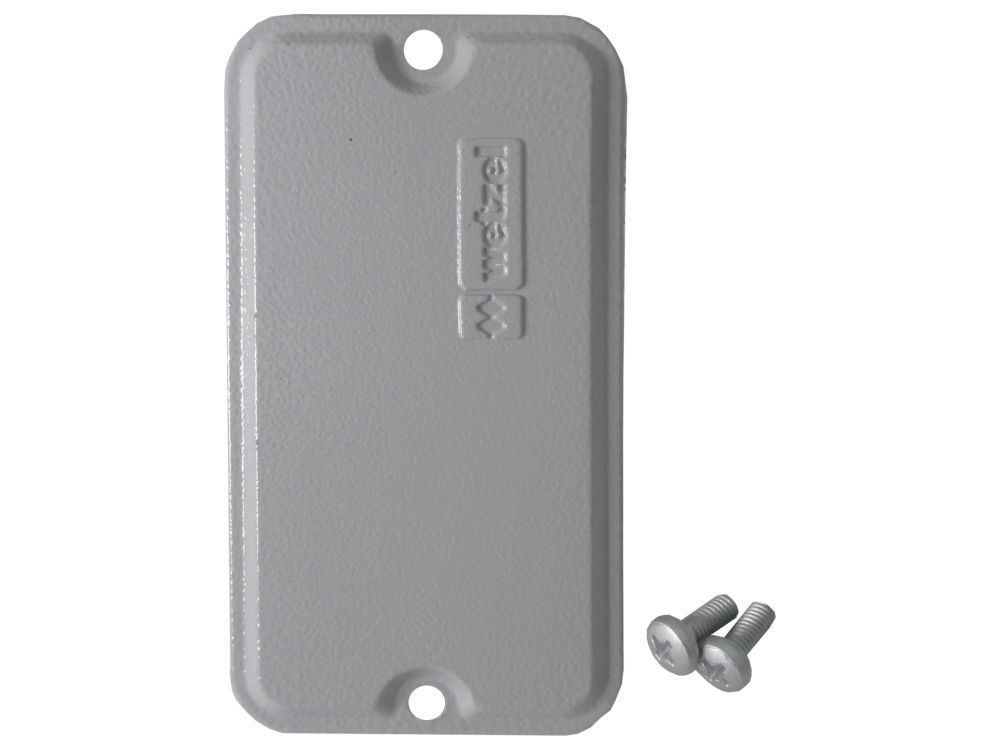 Tampa Alumínio Cega para Condulete Cinza sem Vedação 1/2"-3/4" Fixação com Parafuso