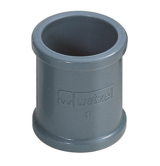 Luva PVC para Eletroduto 3/4" sem Rosca Cinza