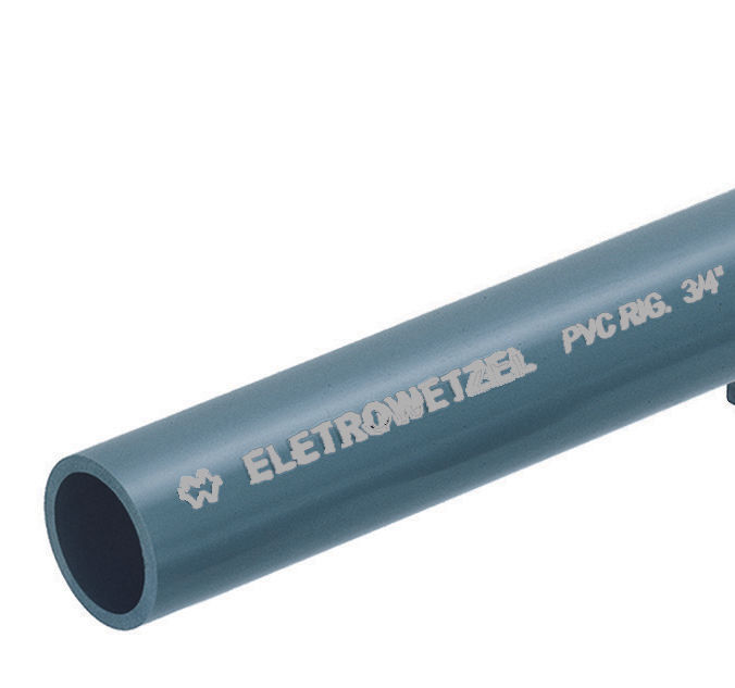 Eletroduto PVC 1/2"X3 M sem Rosca Cinza