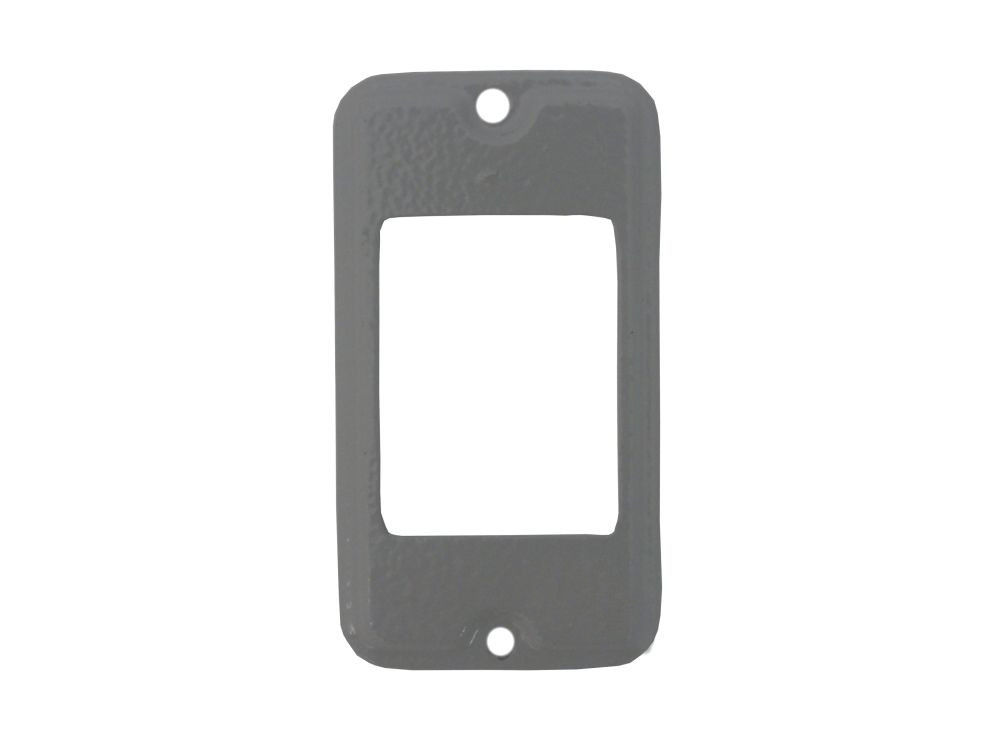 Tampa Alumínio para 3 Teclas para Condulete Cinza 1/2"-3/4" Fixação com Parafuso com Pintura