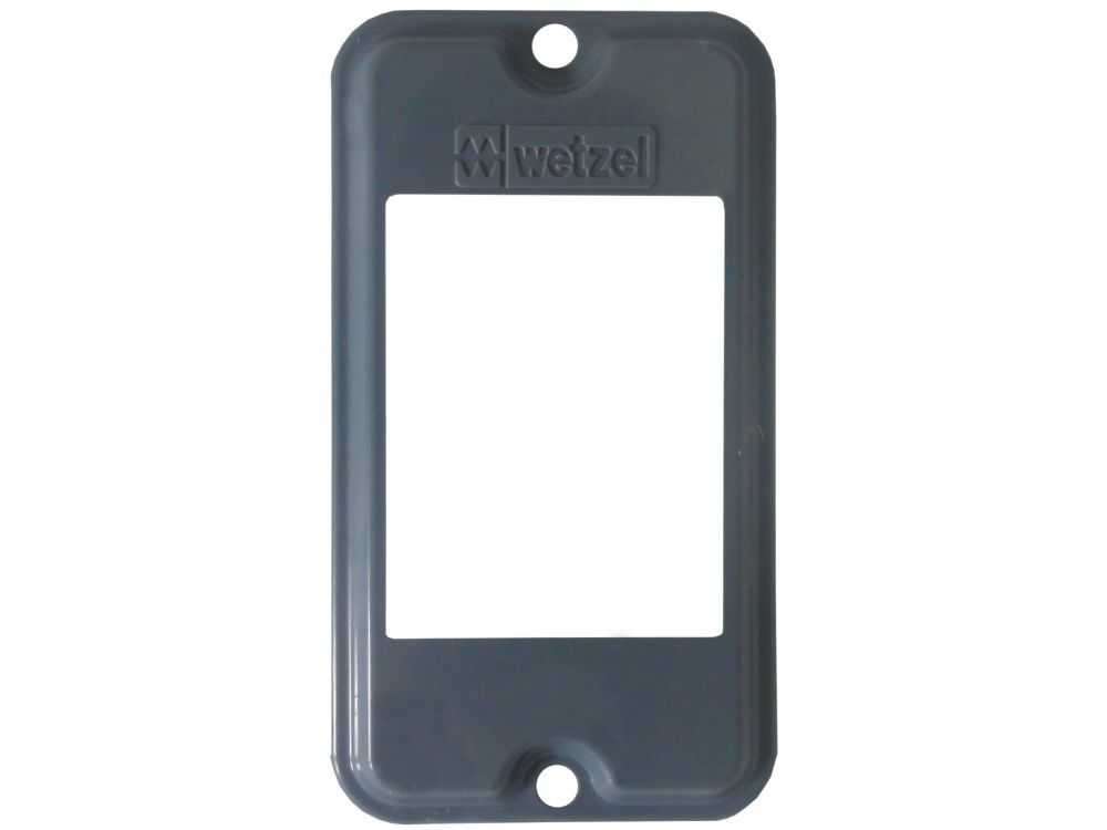 Tampa PVC para 3 Teclas para Condulete Cinza 1/2"-3/4" Fixação com Parafuso