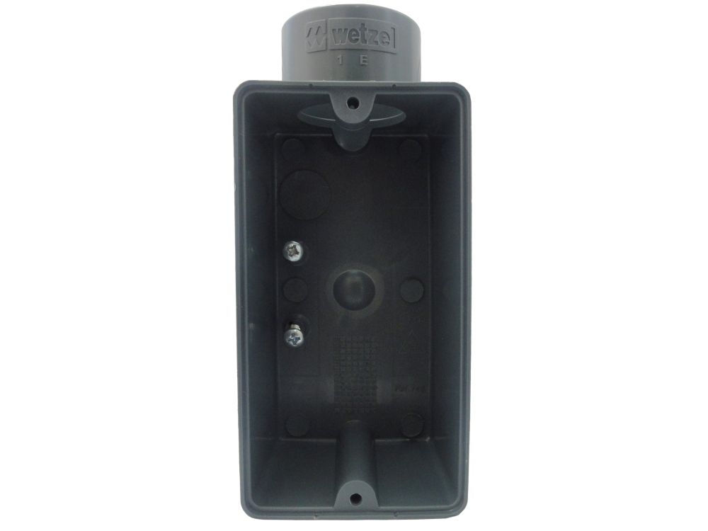 Condulete PVC Tipo Eisr 1" sem Rosca sem Tampa sem Vedação Cinza Tampa Parafusada