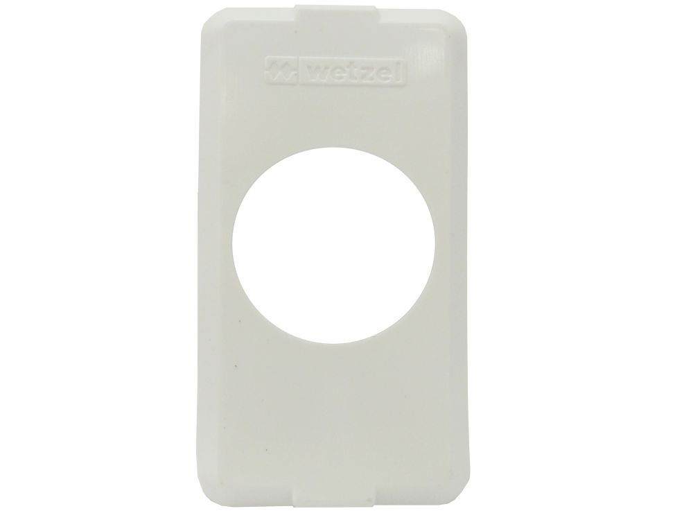 Tampa PVC para 1 Tomada Universal para Condulete Redonda Branca 1/2"-3/4" Fixação com Pressão