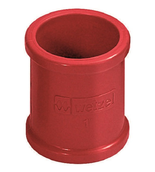 Luva PVC para Eletroduto 1/2" sem Rosca Vermelha