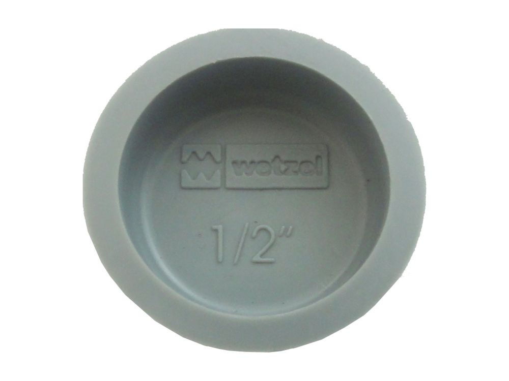 Tampão Tampão PVC 1" Cinza para Condulete Múltiplo Alumínio