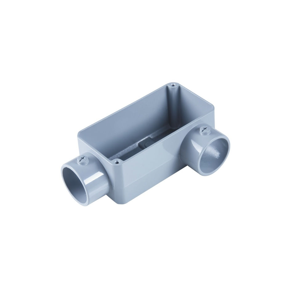 Condulete Alumínio Tipo Llsr 1/2" sem Rosca sem Tampa sem Vedação Cinza