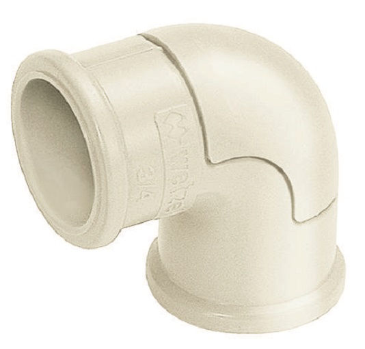 Cotovelo PVC 90G para Eletroduto 1/2" sem Rosca Branco