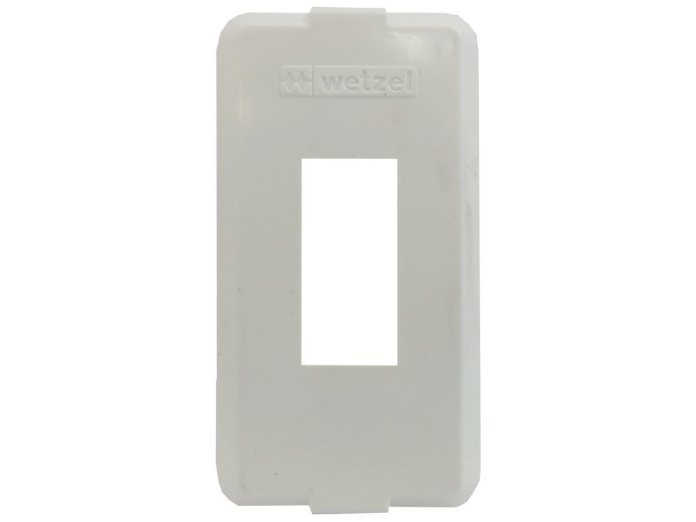 Tampa PVC para 1 Tecla para Condulete Branca 1/2"-3/4" Fixação com Pressão