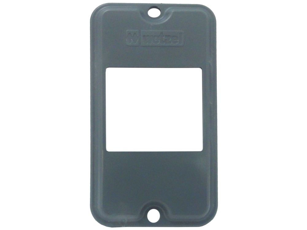 Tampa PVC para 2 Teclas para Condulete Cinza 1/2"-3/4" Fixação com Parafuso