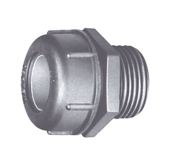 Prensa Cabo Alumínio 3/4" BSP Cinza com Vedação Terra IP68 Cabo 10,00-12,50 mm