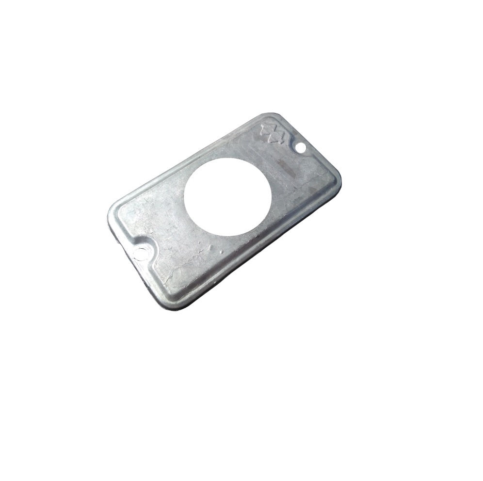 Tampa Alumínio para 1 Tomada Redonda sem Pintura 1/2"-3/4" com Parafuso