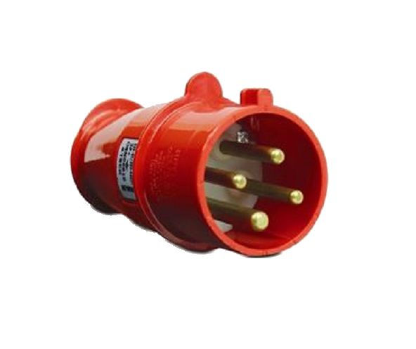 Plugue Industrial 2P+T 32A/380V VM 6H Newkon