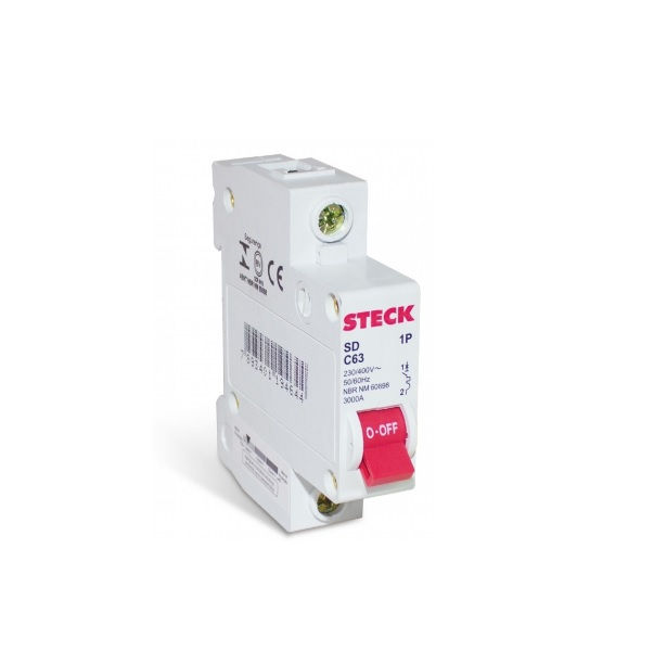 Disjuntor Termomagnético Fixo Unipolar SDD61 C 63A 5 KA/3 KA 127/220VCA DIN