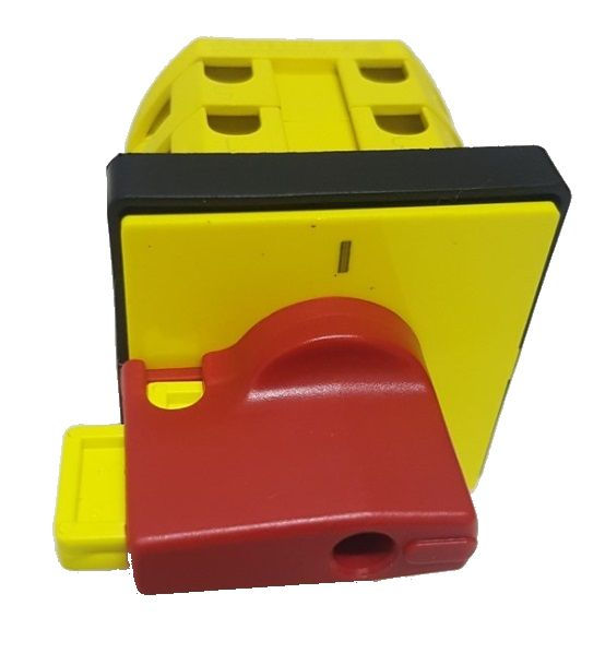 Chave Seccionadora Rotativa MSW Tripolar 20A com Fixação Frontal com Manopla Vermelha SOB Carga