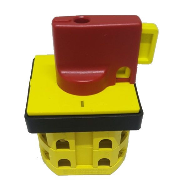 Chave Seccionadora Rotativa MSW Tripolar 20A com Fixação Frontal com Manopla Vermelha SOB Carga