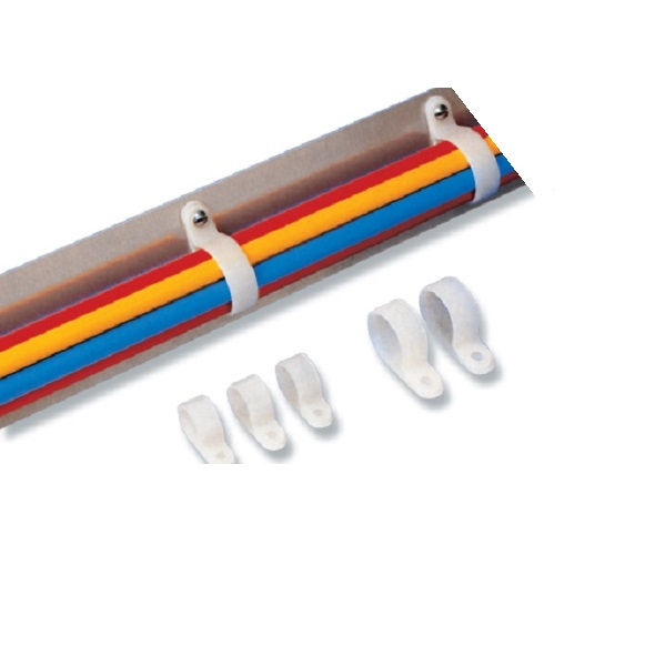 Fixador P-Clip PVC NXR8 14,00 mm Branco