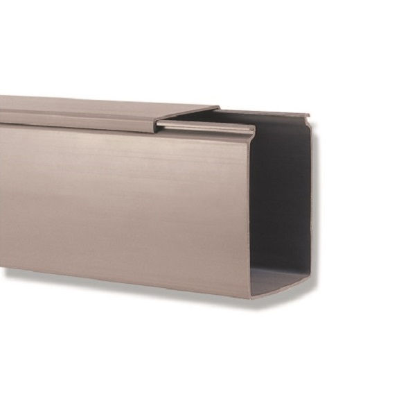 Canaleta PVC Aparente Lisa sem Divisória 50x80x2000 mm CZ com Tampa