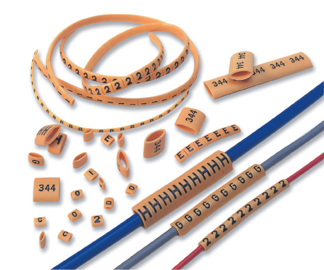 Marcador Identificador Anilha PVC Número 8 para Cabos 1,50-2,50 mm² Amarelo HO50