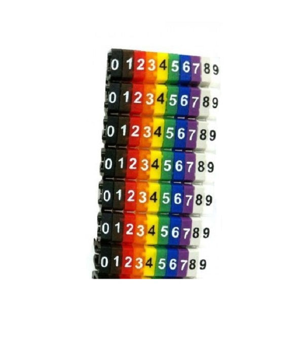 Marcador Identificador Anilha PVC Letra S para Cabos 25-70 mm² Amarelo MHG8/16