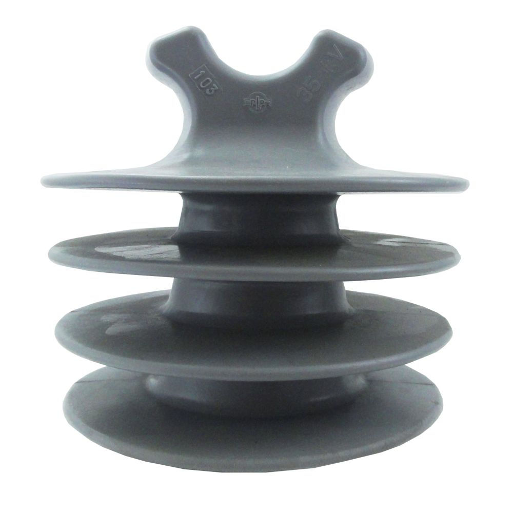 Isolador Pino Polimérico 25/35 kV com Rosca 35 mm