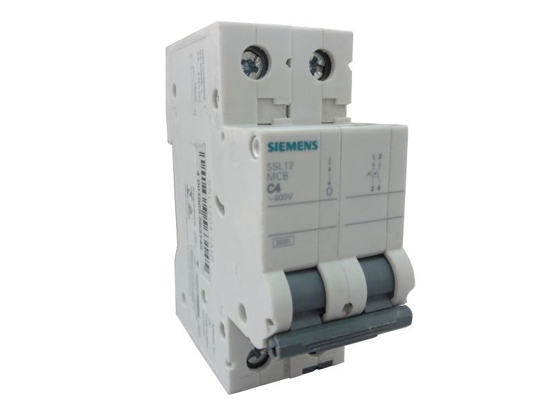 Disjuntor Termomagnético Fixo Bipolar 5SL1 C 4A 5 KA/3 KA 220/380VCA DIN