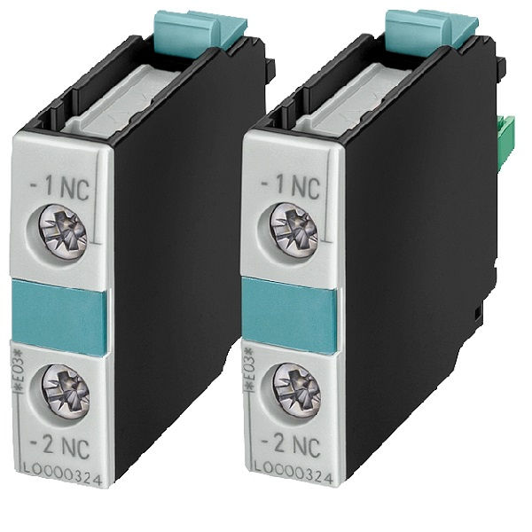 Bloco Contato Frontal 1NA para Contator 3RT1 S0-S12 3RH19 Conexão Parafuso DIN EN 50005 Elemento