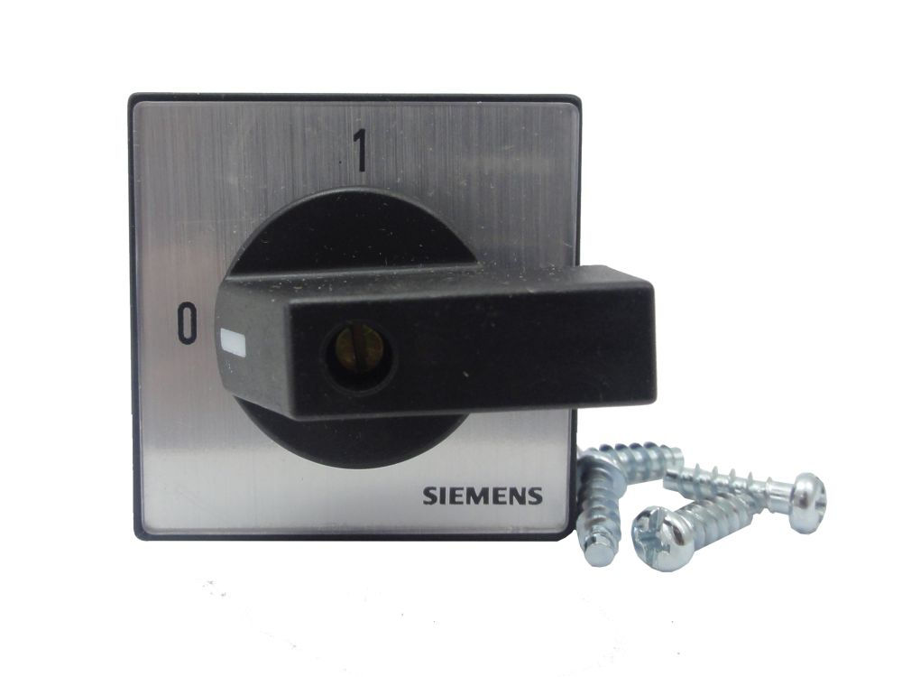 Chave Seccionadora Rotativa 5TW3 Tripolar 20A com Fixação Frontal com Manopla Preta SOB Carga