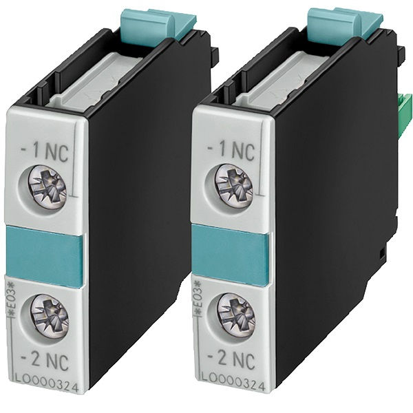 Bloco Contato Frontal 1NF para Contator 3RT1 S0-S12 Sirius DIN EN 50005 Elemento