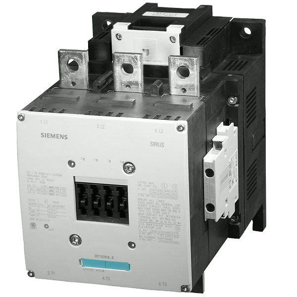 Contator Principal Tripolar 115A S6 2NA+2NF 23-26VCA 50/60 Hz 3RT1054 Conexão para Parafuso