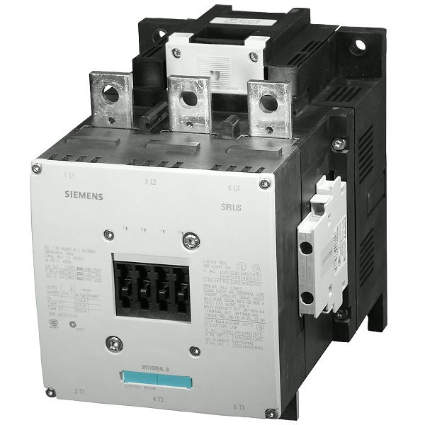 Contator Principal Tripolar 185A S6 2NA+2NF 24VCA 50/60 Hz 3RT10 56 Conexão Parafuso