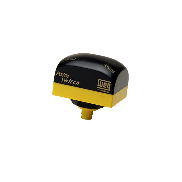 Botão Botão PVC Eletrônico 22,00 mm Pr/AM com Elemt 1NA+1NF Retangular Acion. Proximidade 24VCC com Cabo Palm Switch