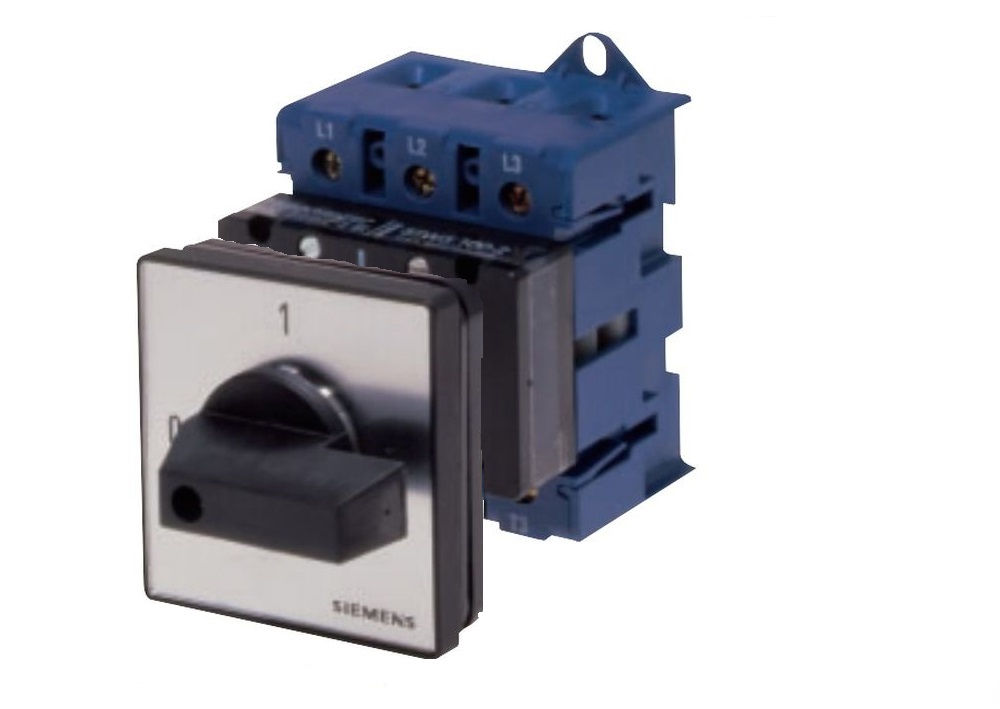 Chave Seccionadora Rotativa 5TW3 Tripolar 100A com Fixação Frontal com Manopla Preta SOB Carga