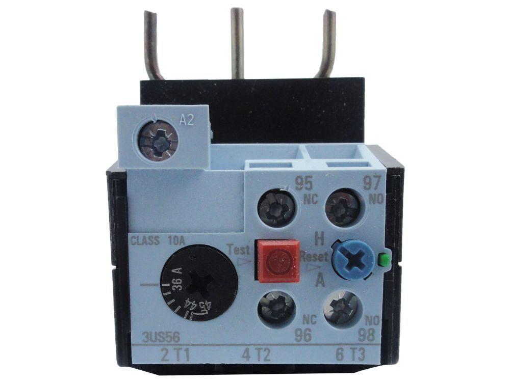 Relé Sobrecarga Relé Sobrecarga Tripolar 3US56 36,0-45,0A 1NA+1NF S2 para Contator 3TS35-3TS36 Smart Conexão para Parafuso