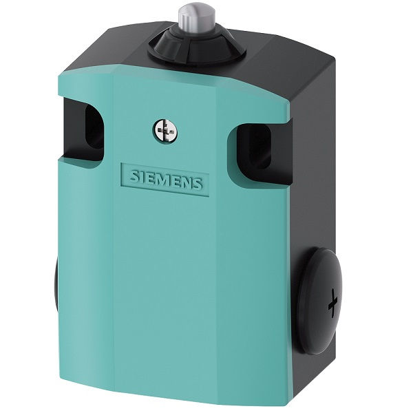 Fim de Curso Ação Rápida 3SE5122-0LB01 10A/AC15 250VCA Corpo Metálico Caixa Larga (56 mm) Pino Metálico Curto Reforçado 1NA+2NF Ruptura Positiva IP67