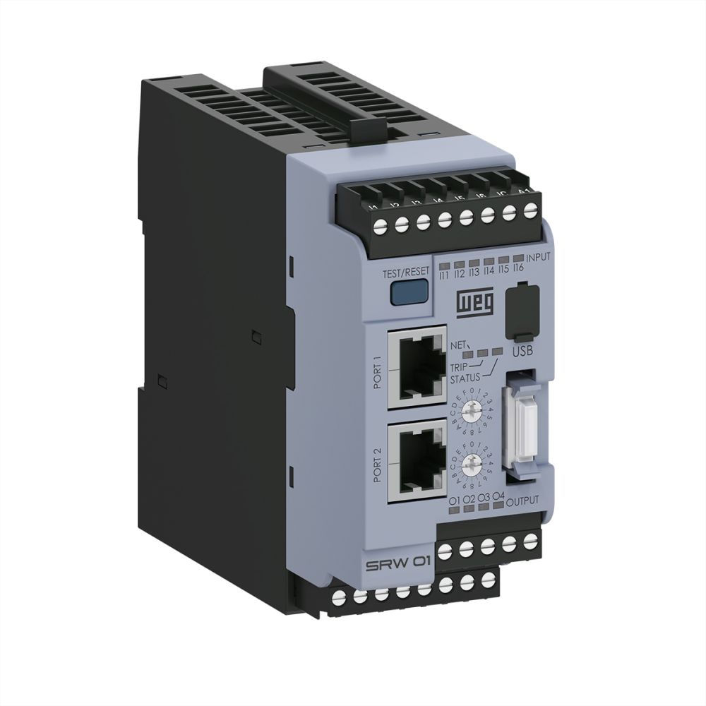 Relé Relé Proteção SRW01 110/220V com Entrada USB + 2 Entrada RJ45