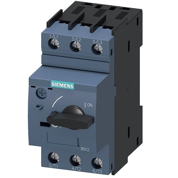 Disjuntor Motor Tripolar 3RV2011 1,80-2,50A Classe 10 com Acionamento Rotativo DIN S00 Conexão para Parafuso